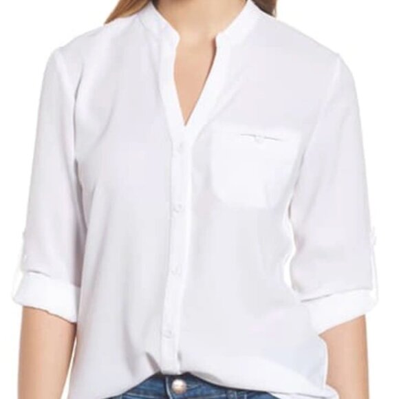 Kut from the Kloth Women's Jasmine Top in White - Picture 1 of 3